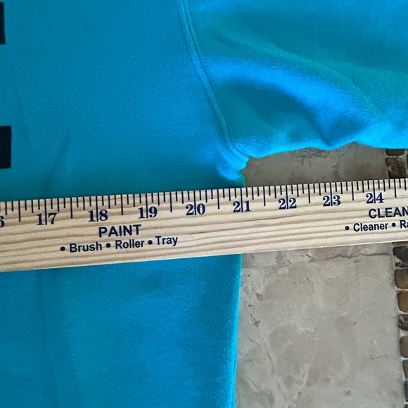 Pink Victoria Secrets Pullover Crew Neck Sweatshirt Color Teal Size S - Picture 4 of 5